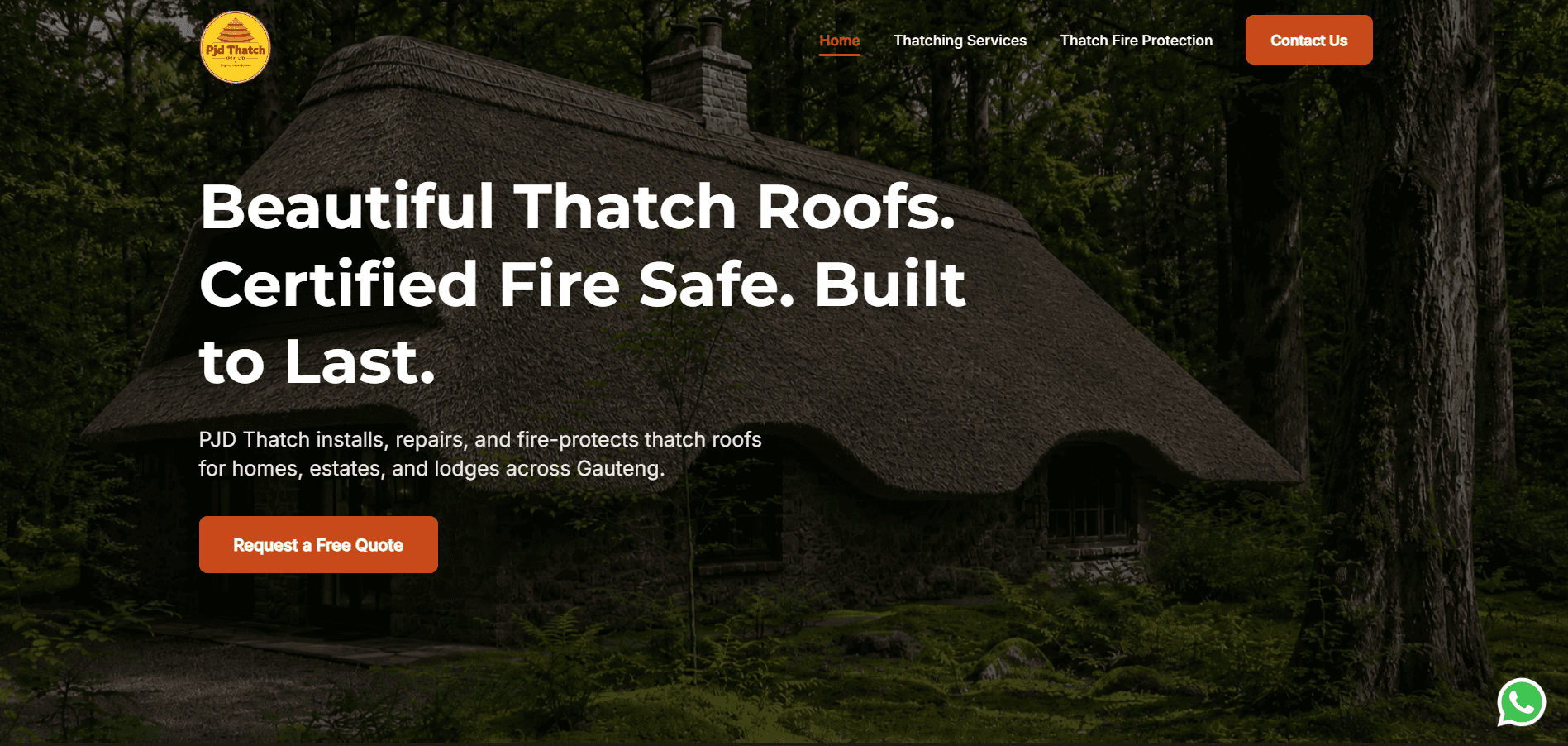 PJD Thatch website